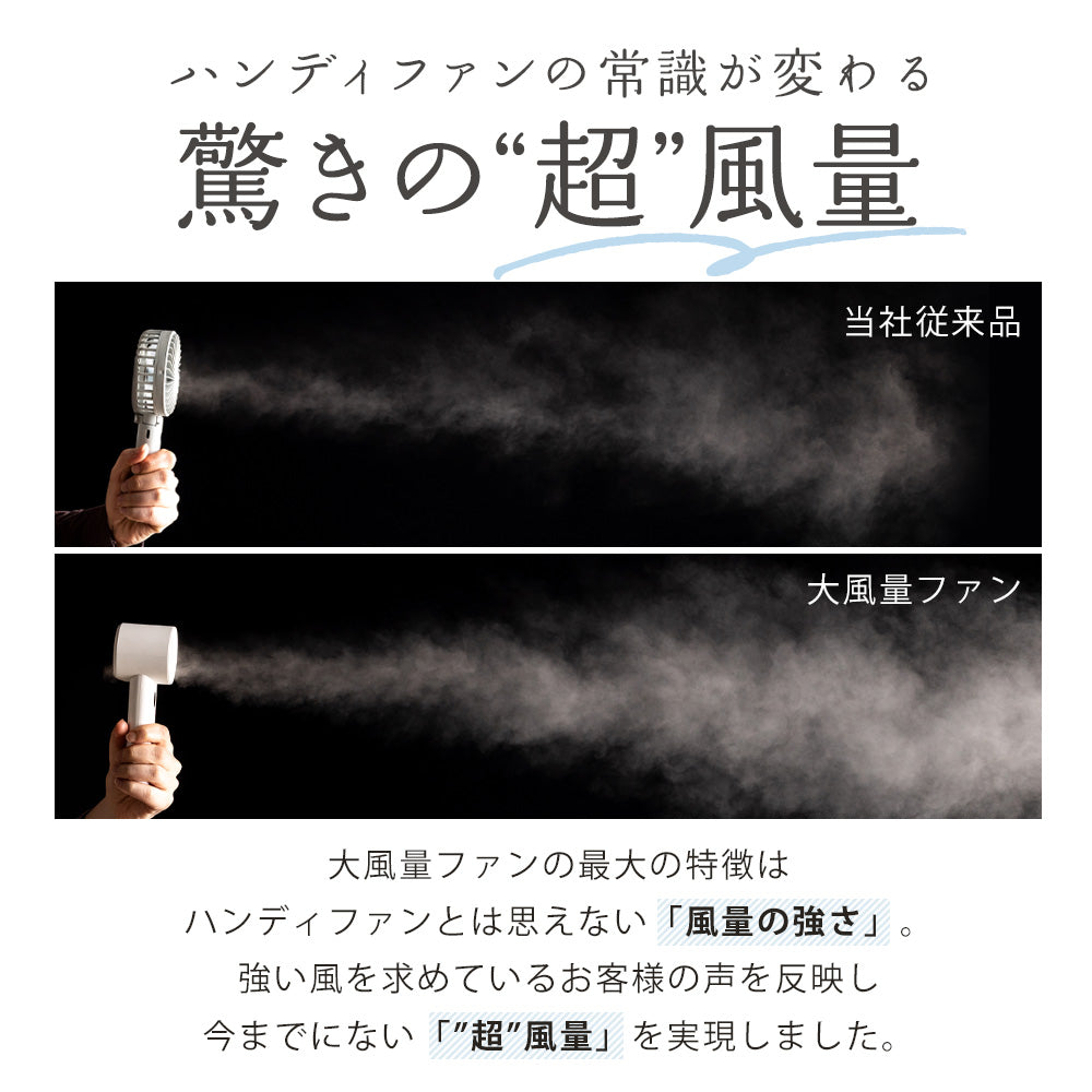 超風量 HANDY FAN ハンディファン