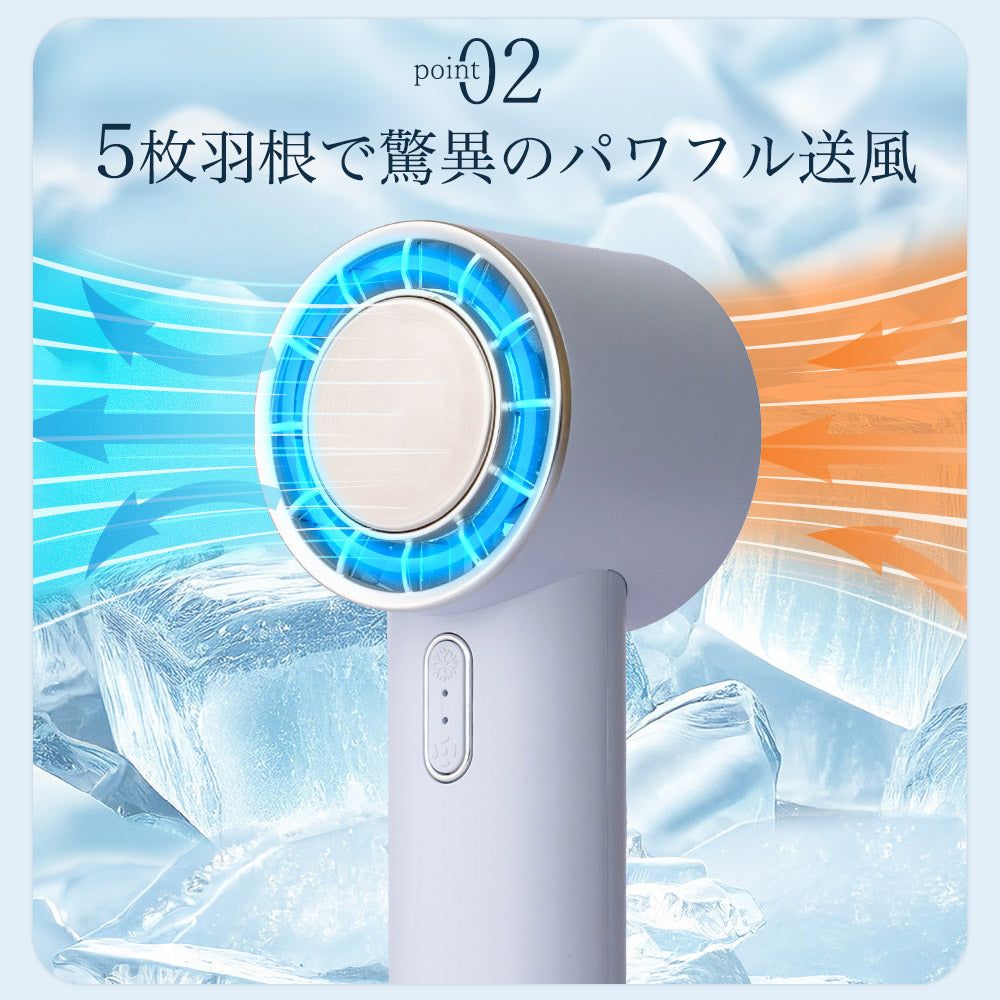 【2025年モデル】Smaly アイスハンディファン 冷却プレート 手持ち扇風機